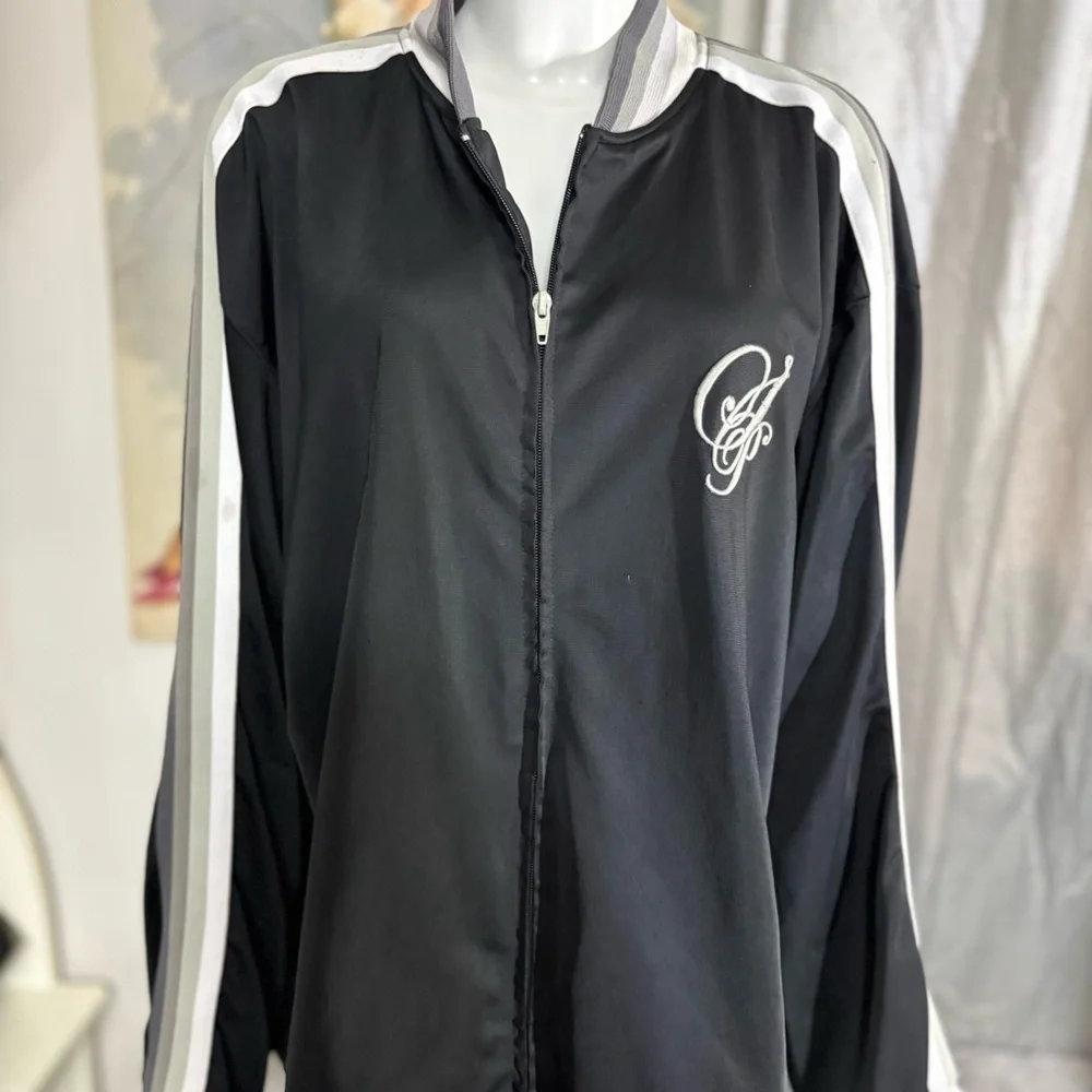 South Pole Black and White Bomber Jacket with Logo
